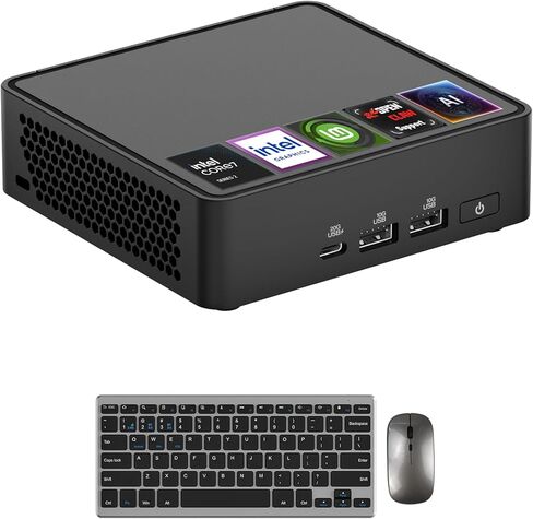 أجهزة الكمبيوتر الصغيرة ASUS NUC 15 Pro، Intel Series 2 Core 7 240H (10C/16T حتى 5.2 جيجا هرتز)، 16 جيجابايت DDR5، 1 تيرابايت PCIe SSD، Intel Graphics، Linux Mint AI Mini PC، دعم OpenClaw، Thunderbolt 4، WiFi 7، حامل VESA in Kuwait