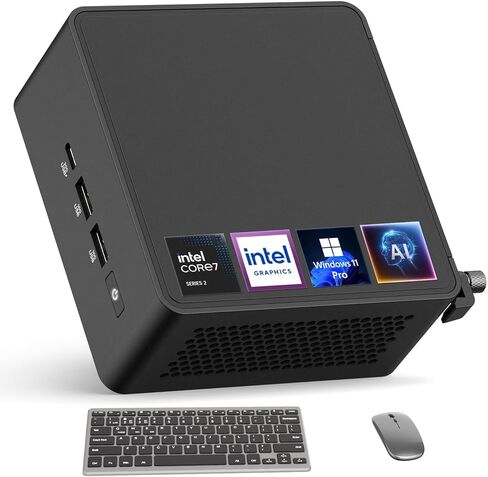 ASUS NUC 15 Pro AI Tall Mini PC, Intel Core 7 240H (10C/16T, Up to 5.2GHz), 32GB DDR5 RAM 1TB SSD, High Performance Mini Desktop for AI & Workstation, Thunderbolt 4, WiFi 7, Quad 4K/8K, Win 11 Pro in Saudi Arabia