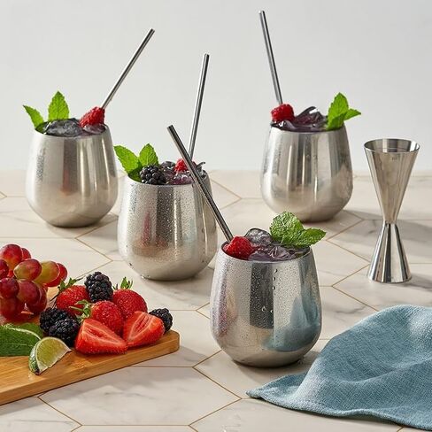 Stainless Steel Double Wall Insulated Coffee Mug for Camping, Travel, and Outdoor Activities, 150ml 180ml 200ml Cup Set with Handle in Kuwait