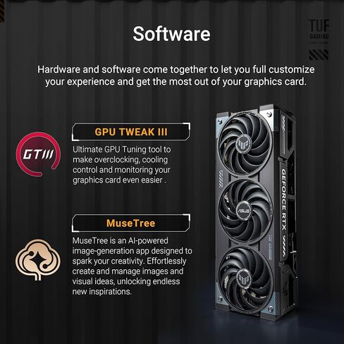 بطاقة رسومات الألعاب ASUS TUF Gaming GeForce RTX ™ 5070 سعة 12 جيجابايت GDDR7 OC Edition (PCIe® 5.0، HDMI®/DP 2.1، فتحة 3.125، مكونات من الدرجة العسكرية، طلاء PCB واقٍ، مراوح ذات تقنية محورية) (متجددة) in Kuwait