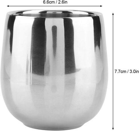 Stainless Steel Double Wall Insulated Coffee Mug for Camping, Travel, and Outdoor Activities, 150ml 180ml 200ml Cup Set with Handle in Kuwait
