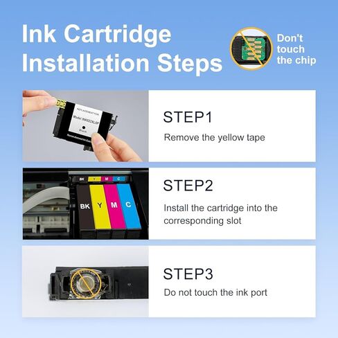 myCartridge SUPRINT Remanufactured Replacement for Epson 822XL Ink Cartridge Combo Pack for Epson 822 XL High Yield use with Workforce Pro WF-3820 WF-3823 WF-4820 WF-4830 Printer Latest Chip (4 Pack) in Kuwait