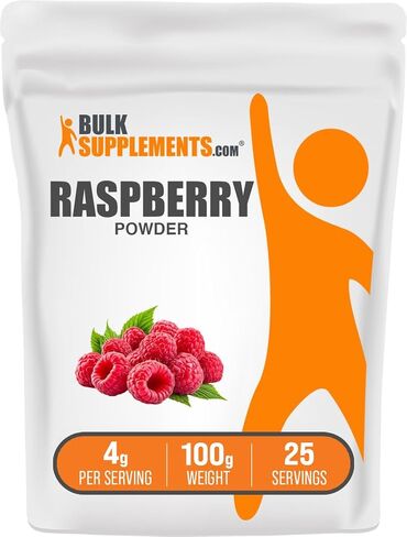 BulkSupplements.com Raspberry Powder - Antioxidant Powder - Dried Raspberries Powder - Raspberry Fruit Powder - Raspberry Flavoring Powder - Dried Fruits Powder (500 Grams - 1.1 lbs) in Saudi Arabia