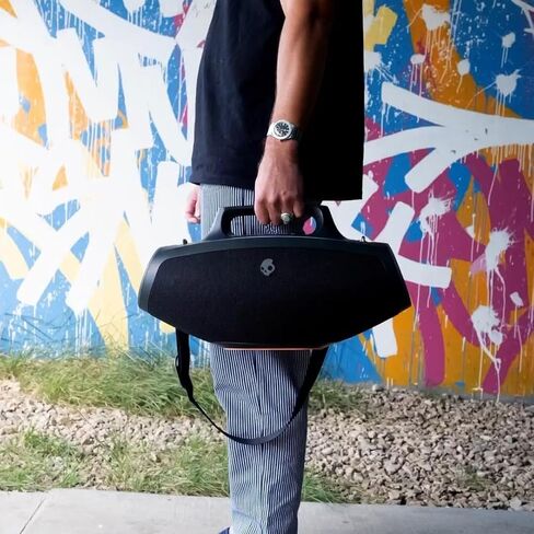Skullcandy Barrel XT Bluetooth Boombox Party Speaker, Water-Resistant Portable Speaker, LED Lightshow Mode, 12 Hour Battery, Multi-Link in Kuwait