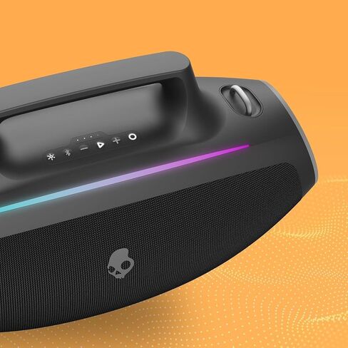 Skullcandy Barrel XT Bluetooth Boombox Party Speaker, Water-Resistant Portable Speaker, LED Lightshow Mode, 12 Hour Battery, Multi-Link in Kuwait