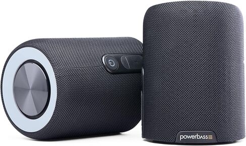 PowerBass BT200 Bluetooth Portable Dual Speaker, Black, IPX7 Waterproof, Splittable Stereo Sound in Kuwait
