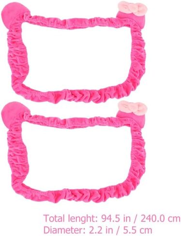 KALLORY 2pcs Elastic Computer Monitor Cover Dustproof Design for Desktop Displays Protects Against Dust Scratches Spills Suitable for Home Office Use Rose Color in Kuwait