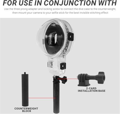 Insta 360 X5 Invisible Dive Case Pro, Waterproof Up to 50m (164ft) Splash Prevention Protective Housing in Kuwait