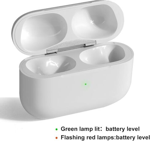 حافظة شحن لاسلكية لأجهزة AirPods Pro الجيل الأول/الثاني، (USB C) حافظة بديلة (أبيض) in Kuwait