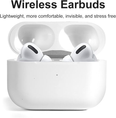 حافظة شحن لاسلكية لأجهزة AirPods Pro الجيل الأول/الثاني، (USB C) حافظة بديلة (أبيض) in Kuwait