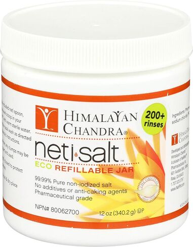 Himalayan Institute Neti Pot Salt Jar, 12 Ounce in Saudi Arabia