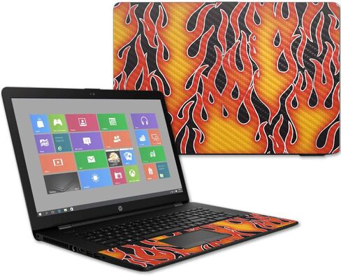 غلاف من ألياف الكربون MightySkins لجهاز الكمبيوتر المحمول HP 17T مقاس 17.3 بوصة (2017) - الوهج الحيوي | لمسة نهائية واقية ومتينة من ألياف الكربون | سهلة التطبيق والإزالة وتغيير الأنماط | صنع في الولايات المتحدة الأمريكية in Kuwait