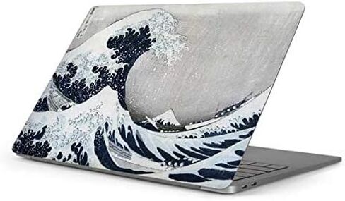 ملصق Skinit للكمبيوتر المحمول متوافق مع جهاز MacBook Pro 16in (2019-20) - تصميم Bridgeman Art The Great Wave Off Kanagawa المرخص رسميًا in Kuwait