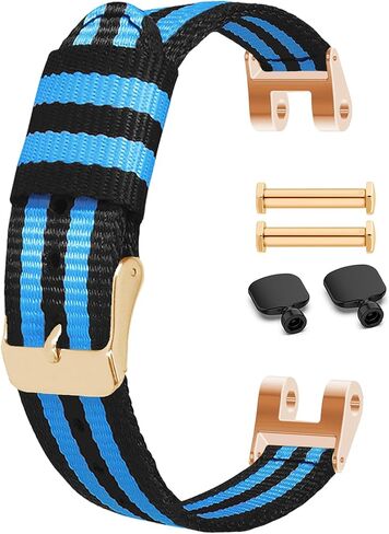 أحزمة مناسبة لأساور Garmin Lily للنساء مع 2 براغي وأدوات إزالة مفتاح الربط، أشرطة ساعة بديلة من النايلون الناعم بعرض 14.2 مم تناسب ساعة Garmin Lily النسائية الذكية in Kuwait