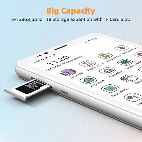 Bigme HiBreakS Color Epaper Smart Phone,3300mAh Battery, 8-Core Processor, 6GB+128GB, 5.84 Inch Mobile Phone, Dual Camera, White in Kuwait