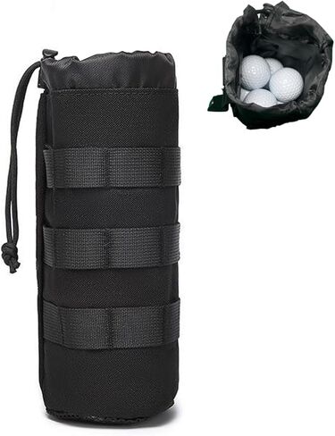 Golf Ball Bag Pouch for Balls Accessories | Store Up to 15 Balls | Portable Outfit Organizer Bag with 12 Slots | Also Great for Gym Sports Travel Tactical in Kuwait