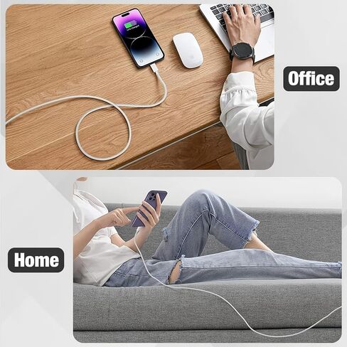 6.6FT for iPhone Charger,Lightning Charging Cable，for iPhone 14/13/12/11 Pro/X/Xs Max/XR/8 Plus/7/6s/SE/5c/5s,USB Charge in Kuwait