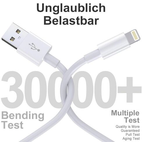 6.6FT for iPhone Charger,Lightning Charging Cable，for iPhone 14/13/12/11 Pro/X/Xs Max/XR/8 Plus/7/6s/SE/5c/5s,USB Charge in Kuwait