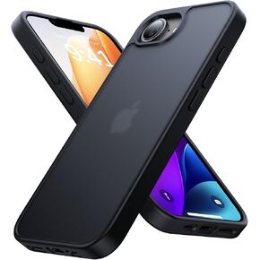 حافظة Eastinbox لهاتف iPhone 16e وiPhone 17e [مقاومة للصدمات بدرجة عسكرية 16FT]، مضادة للانزلاق ومضادة للخدش، غطاء هاتف نحيف شفاف غير لامع، حافظة لهاتف iPhone 17 e/16 e 6.1 بوصة، أسود in Kuwait