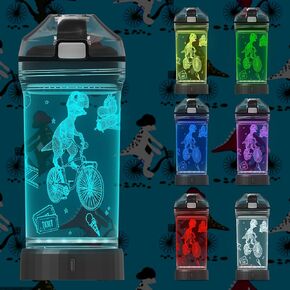 Attivolife Game Glowing Water Bottle, Light up Kids Cup with 3D Gamepad Control Illusion Lamp-14 OZ Headphone BPA Free Eco-Friendly Creative Gamer Play Gift for Back to School Teen Boy Child Holiday in Kuwait