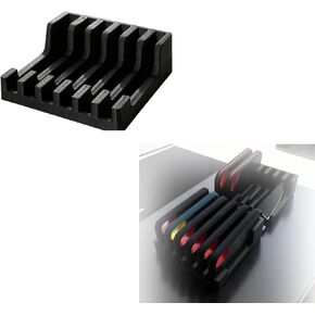 حامل SSD عمودي متوافق مع SanDisk Extreme Portable SSD (1 تيرابايت) - حامل تخزين منظم للمكتب مع تصميم مفتوح يبدد الحرارة وأقدام سيليكون غير قابلة للانزلاق - قاعدة موفرة للمساحة (6 محركات أقراص) in Kuwait