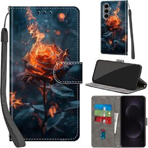 حافظة محفظة لهاتف Samsung Galaxy S25 FE، مع [3 فتحات للبطاقات]، غطاء قلاب واقٍ من جلد البولي يوريثان بقفل مغناطيسي مقاوم للصدمات مقاس 6.7 بوصات 2025، زهر الخوخ in Kuwait