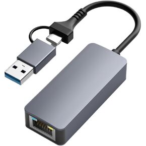 USB/Type-C to Ethernet Adapter Driver USB 3.0 to Gigabit Ethernet RJ45 Internet Adapter with Laptop PC in Saudi Arabia