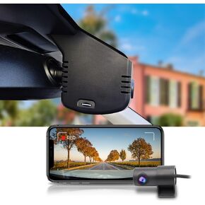 كاميرا قياس Fitcamx 4K مناسبة لسيارة Volkswagen Tiguan 2024-2026 MK3 (غطاء أسود)، مظهر مصنع OEM، فيديو UHD 2160P، واي فاي مدمج وتطبيق، تسجيل حلقة، مستشعر وقوف السيارات، التوصيل والتشغيل، بطاقة 64 جيجابايت in Kuwait