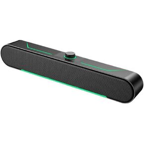 GIFTER LED-lit Hi-Fi Stereo Gaming Desktop Speakers USB BT Connectivity Bass Rotary Knob -and-Play in Kuwait
