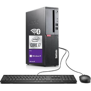 Lenovo ThinkCentre M710S SFF Desktop Computer PC, Quad-Core i7-7700, 8GB DDR4 RAM, 256GB SSD, VGA, Keyboard and Mouse, WiFi, BT, Windows 11 Pro (Renewed) in Kuwait