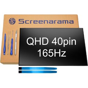 استبدال شاشة SCREENARAMA الجديدة لجهاز Lenovo Legion 5 PRO 16IAH7 82S0 (QHD 165 هرتز 40pin 2560x1600) شاشة IPS LCD LED مع أدوات وشريط in Kuwait