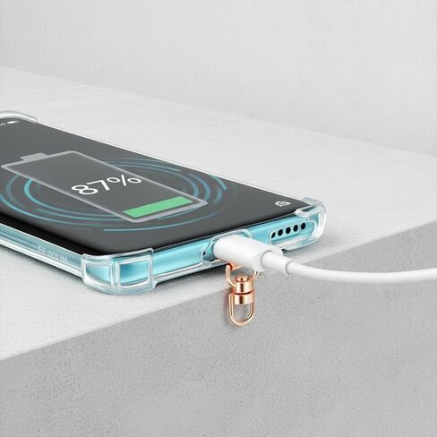 Sibba 4 PCS Stainless Steel Phone Tether Tab 360° Rotatable Ultra-Thin Phone Lanyard Patch Pad, Universal Metal Cellphone Strap Patches without Adhesive for Most Smartphone Wristband Crossbody Strap in Kuwait