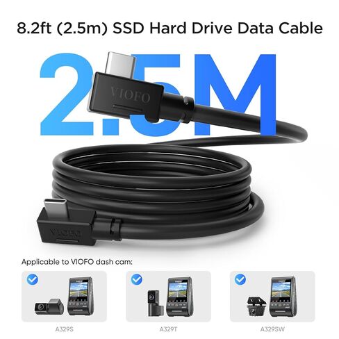 VIOFO 8.2FT SSD كابل توصيل بيانات القرص الصلب سلسلة A329S in Kuwait