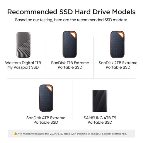 VIOFO 8.2FT SSD كابل توصيل بيانات القرص الصلب سلسلة A329S in Kuwait