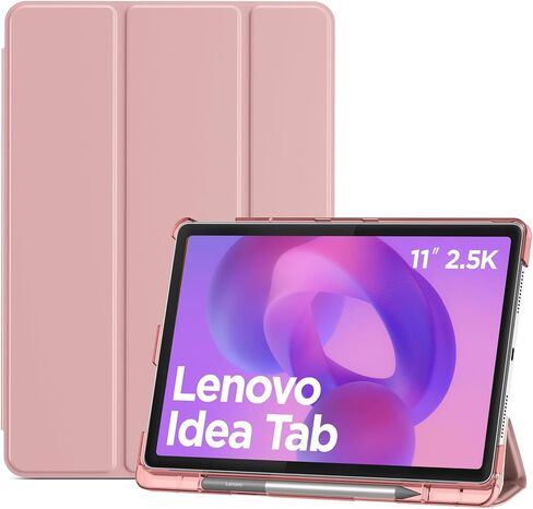 حافظة ProCase Folio لجهاز Lenovo Idea Tab 11" 2025 مع حامل قلم، Lenovo Idea Tab 11 بوصة TB-336ZU/TB-336FU حافظة نحيفة ثلاثية الطي بغطاء صلب واقٍ للكمبيوتر اللوحي - أسود in Kuwait