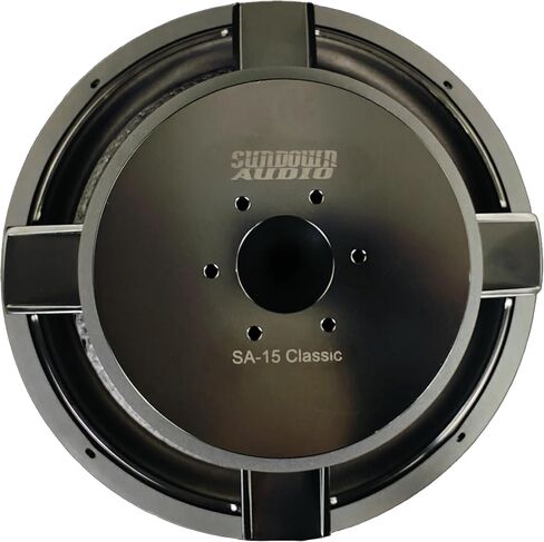 Sundown Audio SA-15 Classic Series 15" Dual 2 Ohm Subwoofer - Black Motor, 1000W RMS / 2000W Peak Power, Competition Grade, High-Temperature Voice Coil, Optimized for Deep Bass in Kuwait