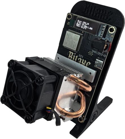 New Bitaxe Gamma 602 Bitcoin Miner, 1.7TH/s, 35W, SHA-256 ASIC, Low Noise <40dB, Supports BTC/BCH/BSV/XEC/FB & More, for Home & Small Office Mining, in Stock (Black) in Kuwait