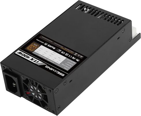 ESGAMING Flex ATX/1U 400W مزود طاقة، 80 Plus برونزي معتمد APFC كامل النطاق 90-264V Mini ITX PSU لـ POS AIO NAS Mini Server صغير الحجم PC (Flex ITX) in Kuwait