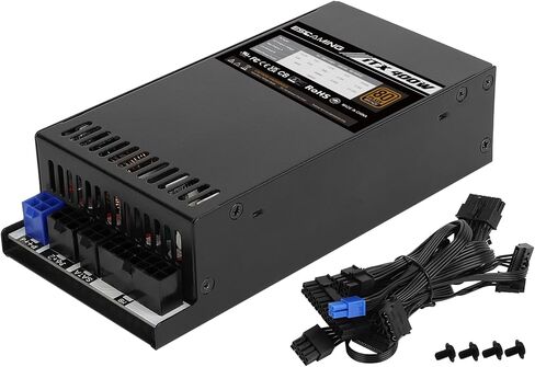 ESGAMING Flex ATX/1U 400W مزود طاقة، 80 Plus برونزي معتمد APFC كامل النطاق 90-264V Mini ITX PSU لـ POS AIO NAS Mini Server صغير الحجم PC (Flex ITX) in Kuwait