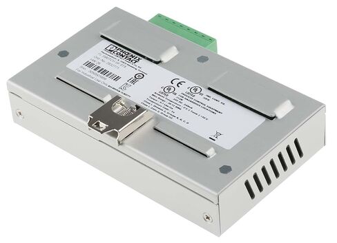Phoenix Contact، 2832771، FL Switch SF 8TX Industrial Ethernet Switch، 8 منافذ TP RJ45، الكشف التلقائي عن سرعة نقل البيانات 10 أو 100 ميجابت في الثانية (RJ45)، وظيفة التقاطع التلقائي in Kuwait
