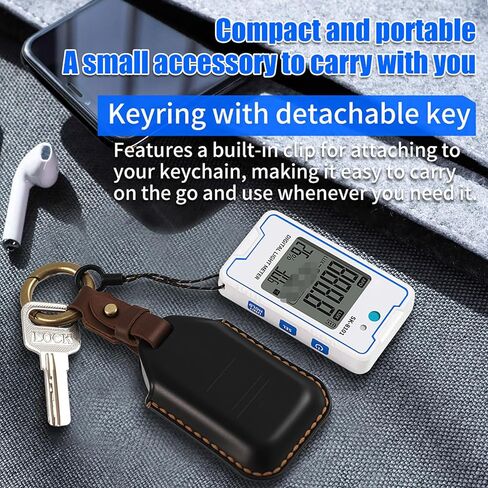 Akozon Digital Mini Light Meter with Temp Humidity Display Data Hold Auto Off Type C Charging 0.1-999900 Light Ideal for Indoor Outdoor Lighting (SK-8101) in Kuwait