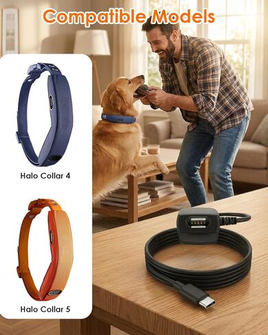 كابل شحن مغناطيسي من النوع C لـ Halo Collar 4 5، شاحن بديل مزود بسلك in Kuwait