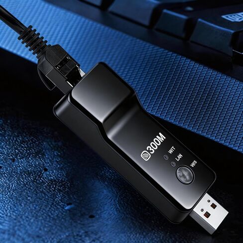 【Portable USB】 Mini WiFi Repeater 300Mbps Covers Up to 1500 Sq.ft Supports 25 Devices Wireless Signal Booster Range Extender with AP Mode,Signal Booster for Smart TV Laptop PC Mobile Phone in Kuwait