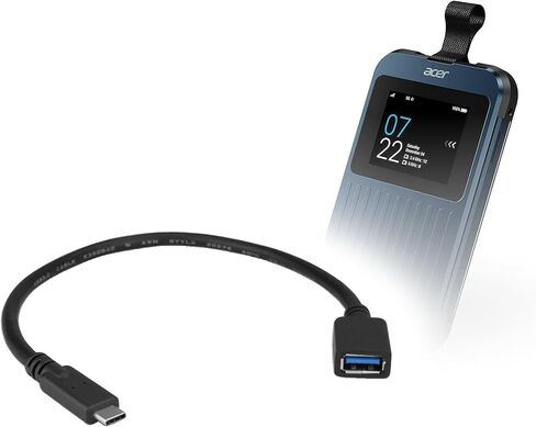 كابل BoxWave متوافق مع Acer Connect Enduro M3 5G Mobile WiFi - محول توسيع USB، أضف أجهزة متصلة USB إلى هاتفك in Kuwait