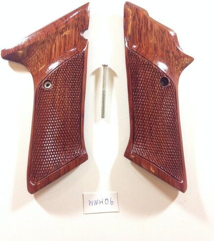 BMPL New Colt Woodsman Grips for Second Generation and Third Generation Coltt Woodsman .22lr 2nd 3nd 2G 3G Hardwood Checkered Handmade #W001 in Kuwait