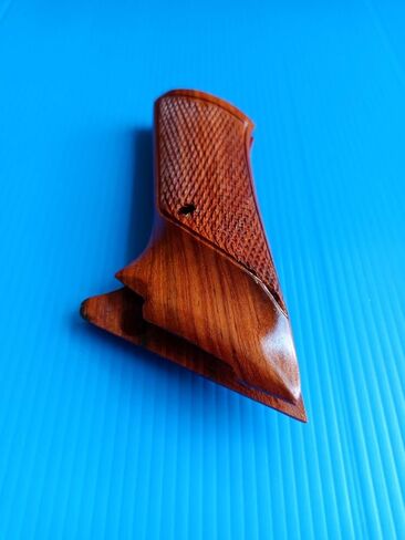 BMPL New Colt Woodsman Grips for Second Generation and Third Generation Coltt Woodsman .22lr 2nd 3nd 2G 3G Hardwood Checkered Handmade #W001 in Kuwait