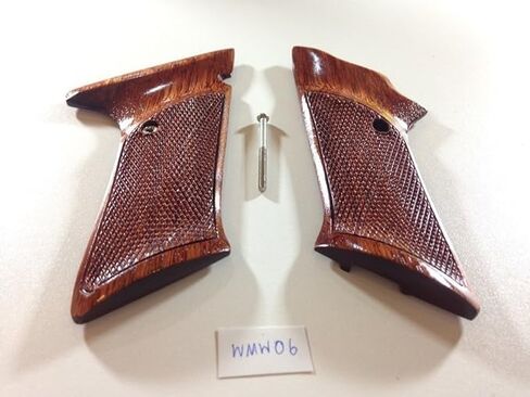 BMPL New Colt Woodsman Grips for Second Generation and Third Generation Coltt Woodsman .22lr 2nd 3nd 2G 3G Hardwood Checkered Handmade #W001 in Kuwait