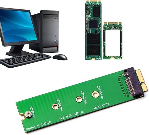 1 قطعة M.2 SSD إلى 18 دبوس تمديد بطاقة محول ل UX31 UX21 UX21E UX31A للاتصال الكمبيوتر سلس لوحة الكمبيوتر محول in Kuwait