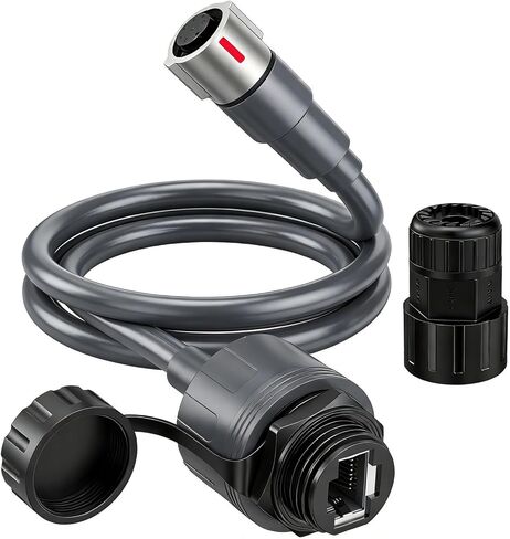Fafeicy SPX to RJ45 Adapter, PVC, 2000mbps Transmission, Fits Performance Gen3, Plug and Play Ethernet Cable Extension in Kuwait
