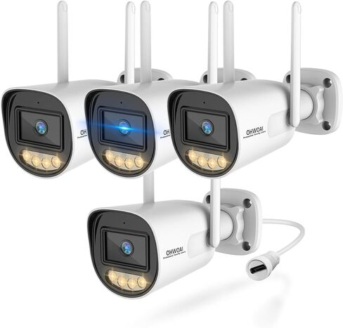 OHWOAI 《Dual Band WiFi & IP65 Waterproof》Wireless Outdoor Security Camera, Home WiFi Video Surveillance Cameras in Saudi Arabia